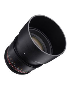 Samyang 85mm T1.5 VDSLR II Objektiv für Canon EF Seitlich