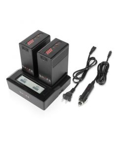 SHAPE BP-U65 Lithium-Ion two Batteries With Dual LCD Charger günstig kaufen