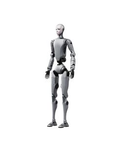Vollständige Körperansicht des Unitree H2 Bipedal Robots mit humanoider Form und technischer Präzision